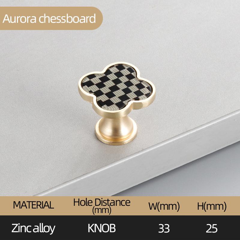 Oukali Four Leaf Zinc Alloy Furniture Mix Color Cabinet Handles Knobs