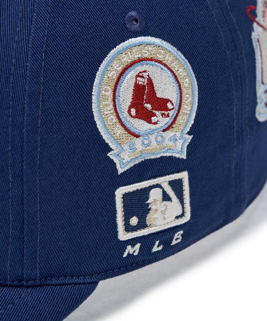 Emelbi Signature All-Over Patch Structure Ball Cap Bos (Mg.Navy)