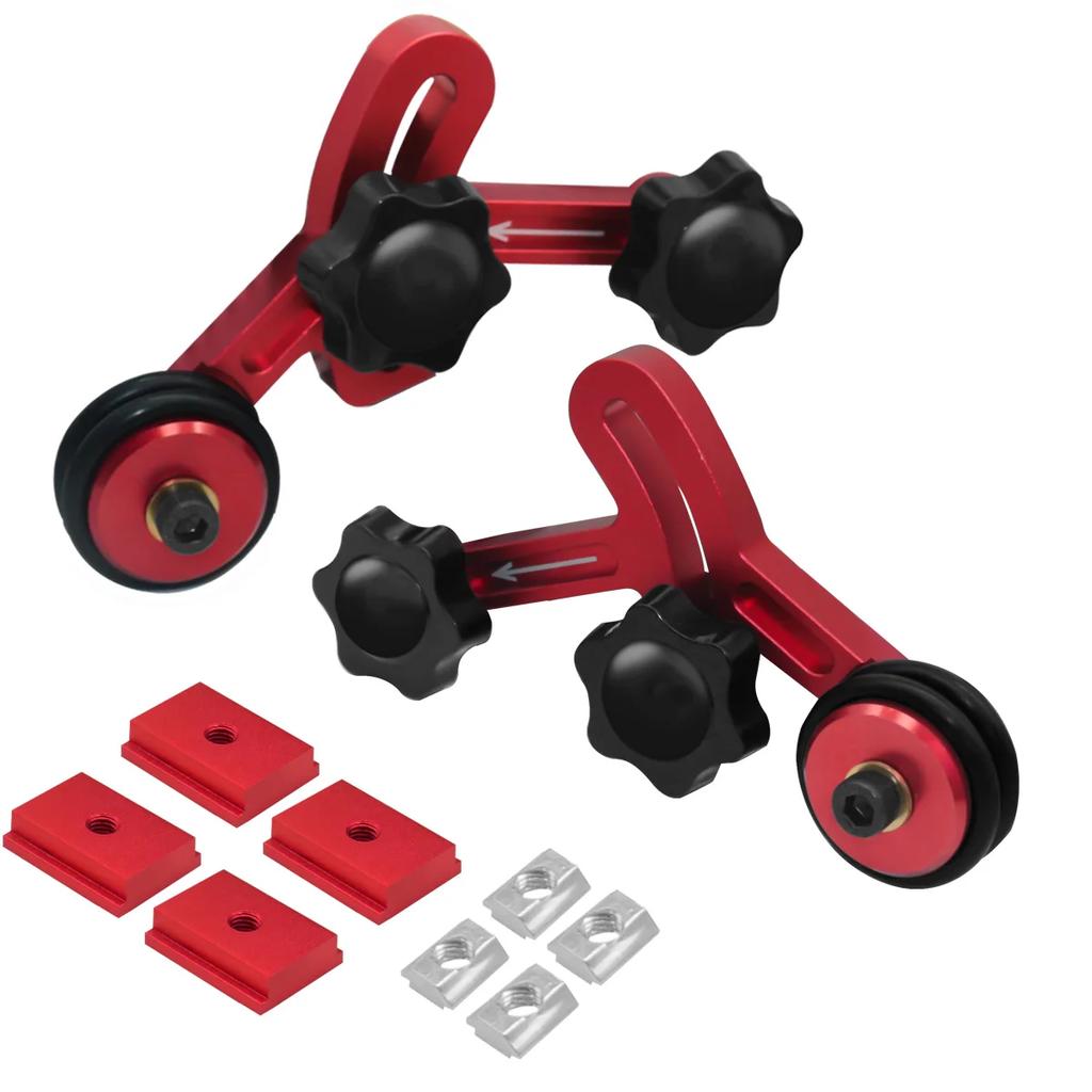 One-way Feeder Precision Aluminum Clear-Cut Stock Guides,Adjustable Stock Guides,Cut Anti Rebound Safety Pushing Auxiliary Tool