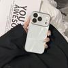 Aurora Silver Laser Edge iPhone 16 Pro Max Protective Case with Large Window