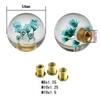 JINGLING Unterwasser Blume Schaltknauf Gangknauf Kristall Universal Kugelform AT MT Auto
