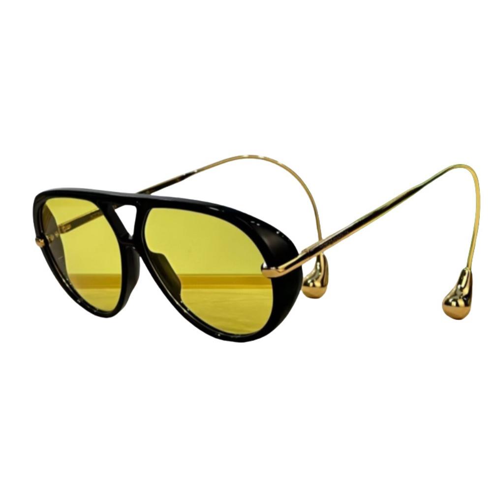 Double Bridge Retro Men Sun Glasses Trendy Oversized Shades Eyeglasses  Women Men