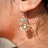 Natural Amethyst 925 Sterling Silver Earrings: Floral Jewelry