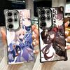 Genshin Impact Design Beschichtete Handyhülle Für Samsung Galaxy S24 S25 FE S26 Edge S23 Ultra S22 S21 Plus S20 Anti-Fall Airbag Abdeckung