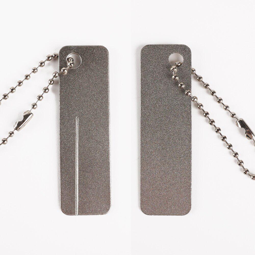 1Pc Fishing Hook Sharpener Portable Diamond Stone Fish Hook Sharpen Tools Knife Keychain for Outdoor Fishing Accessories