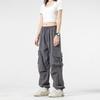Spring and Autumn Versatile Women's Trousers Solid Color Design Sense Trendy Multi-pocket Overalls Casual Loose and Skinny Pants Women