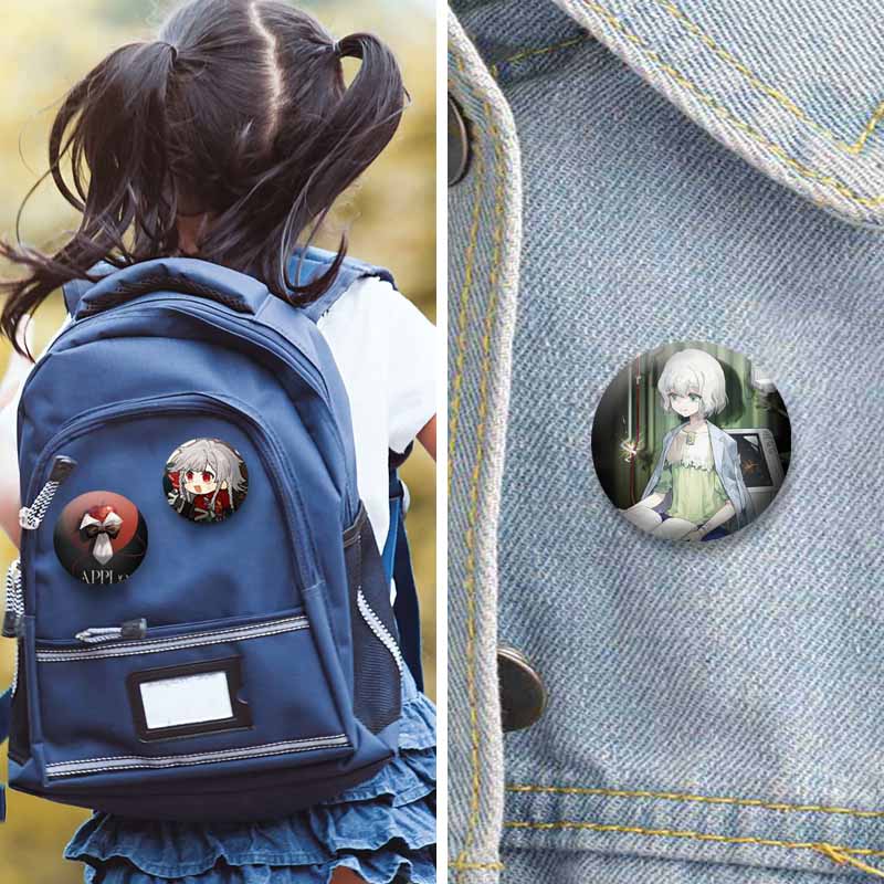 Anime Game Reverse 1999 Circular Brooches Cartoon Character Enamel Pins Backpack Clothing Hat Jewelry Badge Accessory XMAS Gifts