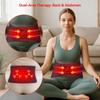 Red Light Therapy Belt, Cordless Red Light Belt with Vibration Massage, 660/850nm Infrared Wrap for Back/Abdomen, 5000mAh Rechargeable-Pain