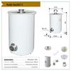 SN Brand Multi-stage Cyclone Dust Collector Head for Industrial Vacuums, 50/75mm Caliber.