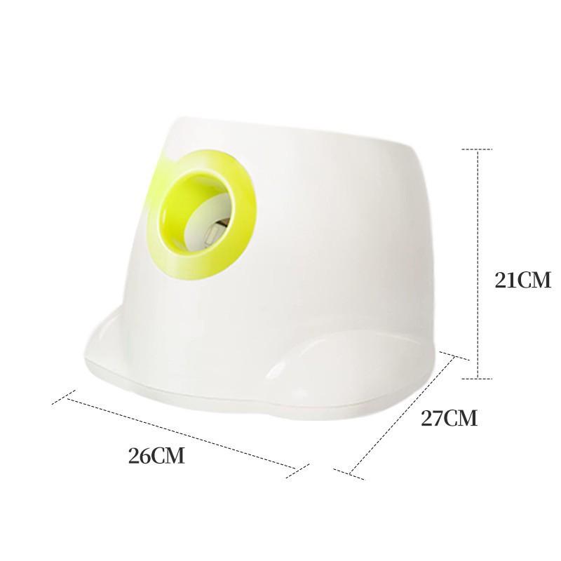 Dog Tennis Launcher Adjustable Distance Automatic Tee Machine Pet Toss Interactive Toy Dog Toys Pet Products with 3 Tennis Balls