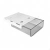 Under Desk Drawer | Flat Mounting Plate, undercounter Drawer, for Study Tables White