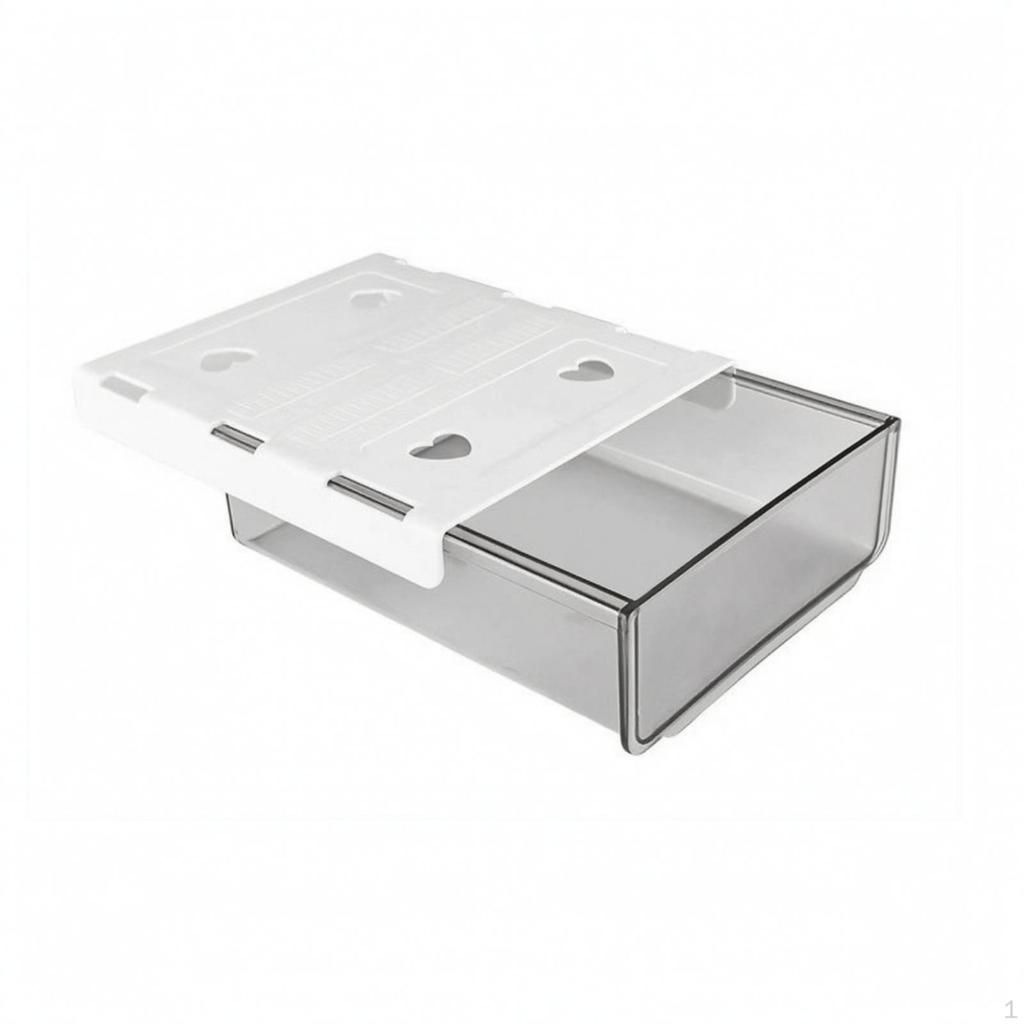 Under Desk Drawer | Flat Mounting Plate, undercounter Drawer, for Study Tables White