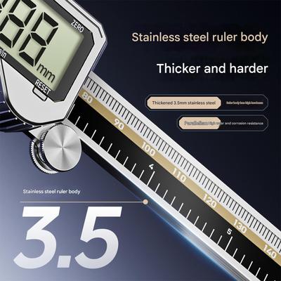 Multifunction Digital Caliper Suitable for Depth Step Internal External Measurements with High Precise Ergonomic Design