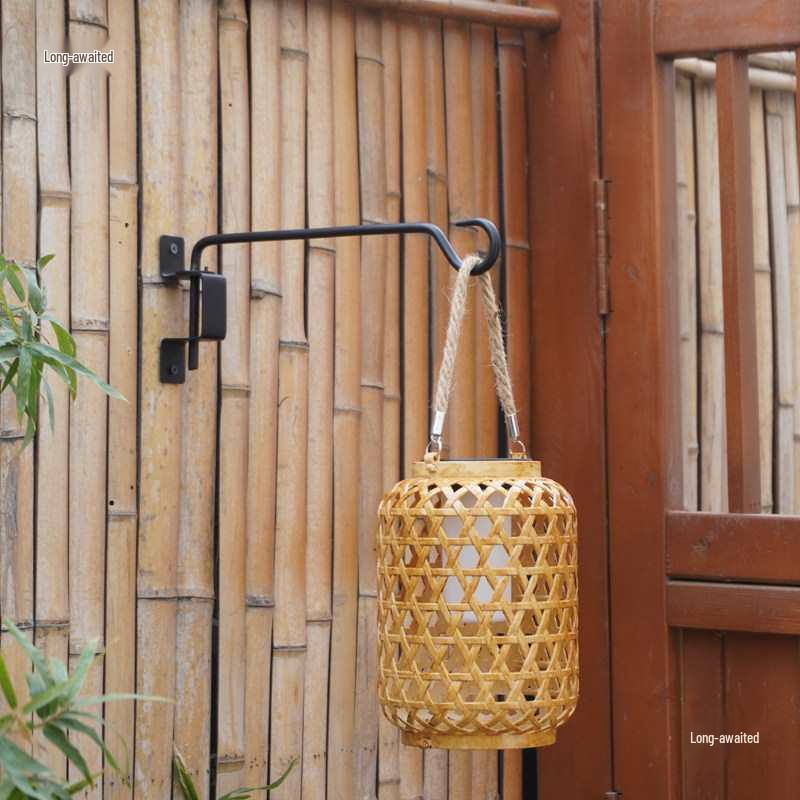 Rotatable Detachable Wall-Mounted Lantern and Basket Hooks: Garden Balcony Pot Hangers