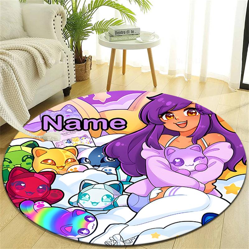Personalized A-AphmauS Round Chair Office Rug - Perfect for Mat, Office Chair & More - Ideal Gift for Birthdays and Holidays