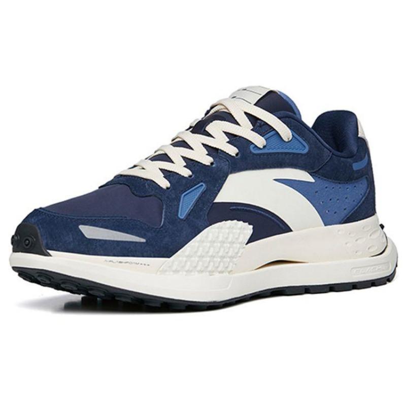 Anta Star202 TD mens low top retro casual running shoes white blue 112255560A-3