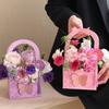 3Pcs/Set Butterfly Flower Box Carton Bouquet Wedding Party Decoration Flower Basket Gift Bag Valentine's Day Packaging Handheld