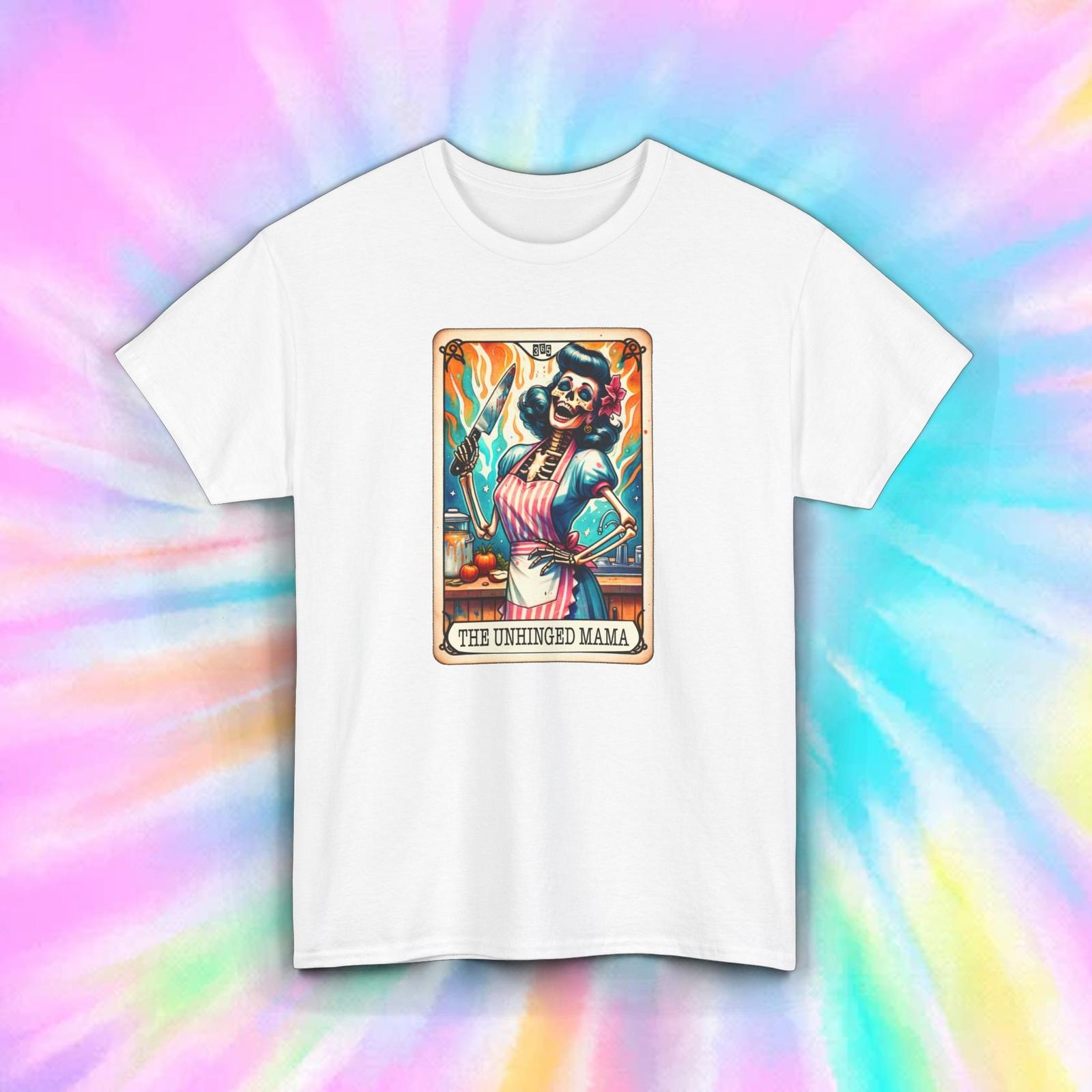 The Unhinged Mama T-Shirt | Funny Skeleton Chef Graphic Tee | Humor | S-5XL S разноцветный