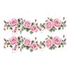 Florale Wandaufkleber, Horizontale Lange Astblumen-Sticker, Abziehbar und Aufklebbar Rand-Aufkleber für Heimdekoration und Schranktüren