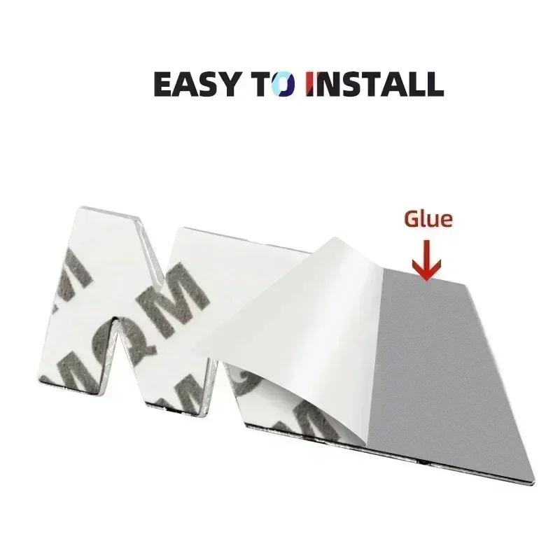 83mm 3D Aluminum Car Badge Sticker For BMW M E81 E82 E88 E90 E91 E92 E93 F30 E60 E61 GT F10 F11 F18 E63 E64 E68 F03 F04 F15