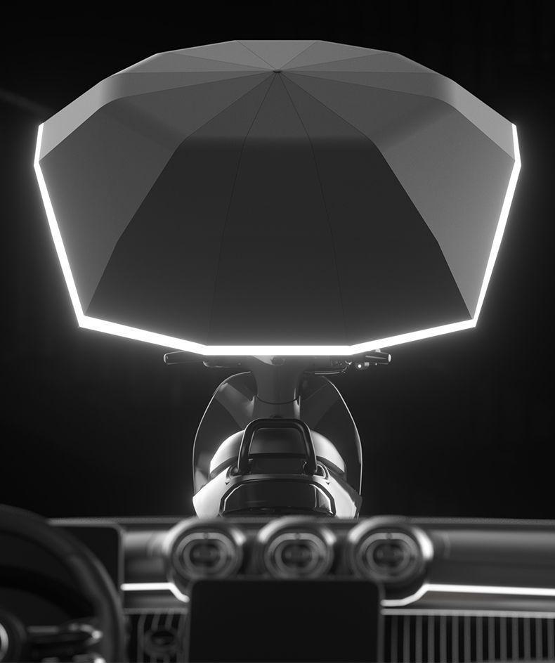 Reinforced E-bike & Scooter Enlarged Sunshade Umbrella