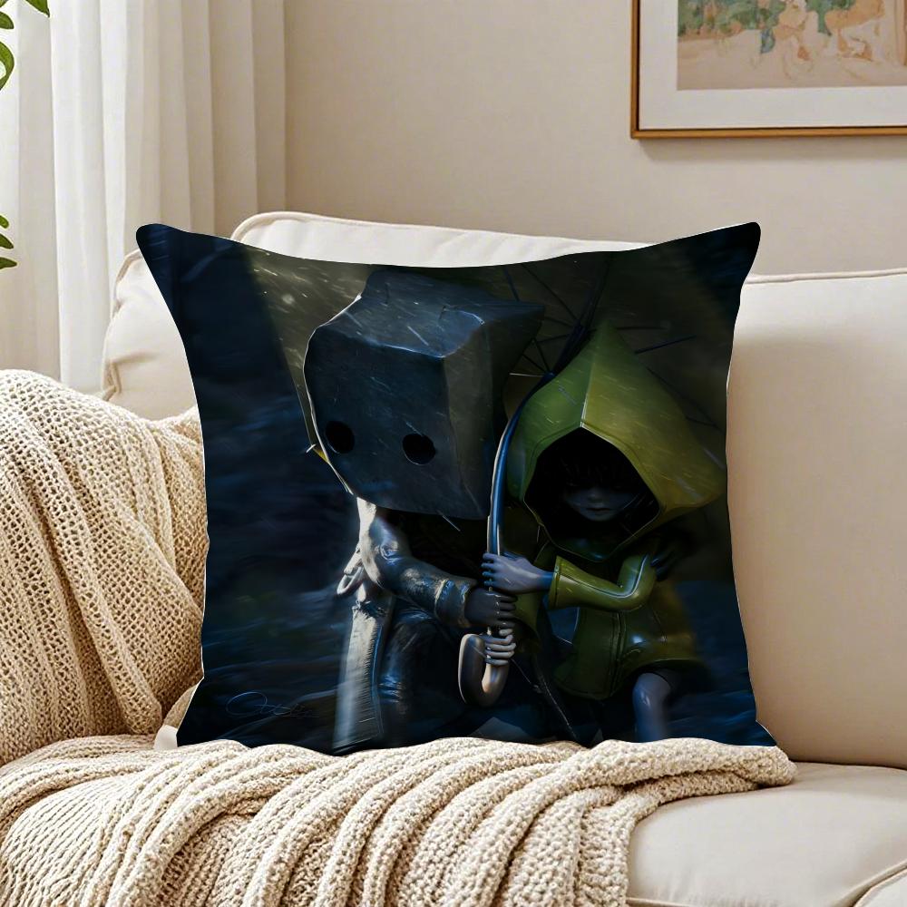 Swedish Game LLittle Nightmares Anime Game Cushion Cover Pillowcase Antidustmite Living Room Sofa Decor Cushion Room