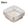 10 Pcs Tin Foil Box Disposable Aluminum Foil Pans with Temperature Lock Insulation Cover for Baking Cakes Pies Casseroles Oven Safe Easy Clean Food