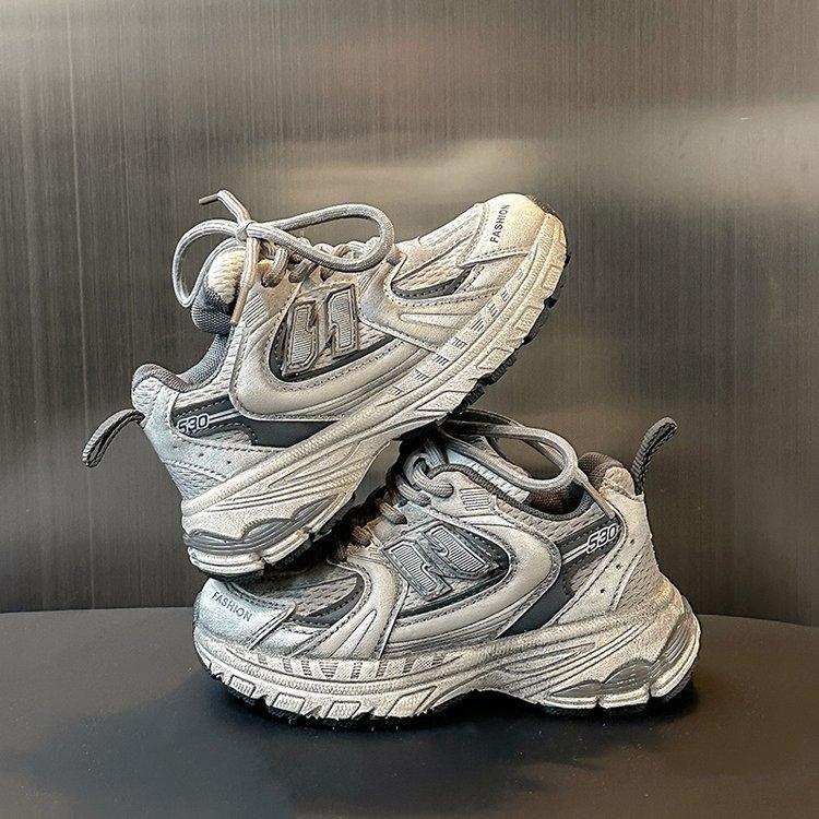 

Детская обувь из натуральной кожи 2025 весна и осень новая детская спортивная обувь для девочек кроссовки для папы студенты легкие кроссовки прилив 38