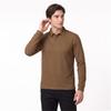Pierre Cardin Men's Wool Blend Antibacterial Long Sleeve Polo Shirt