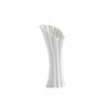 Special-Shaped Striped Ceramic Vase, Simple Flower Insert, High-End Sense, Versatile Home Soft Decoration, Light Luxury Creative Ornament