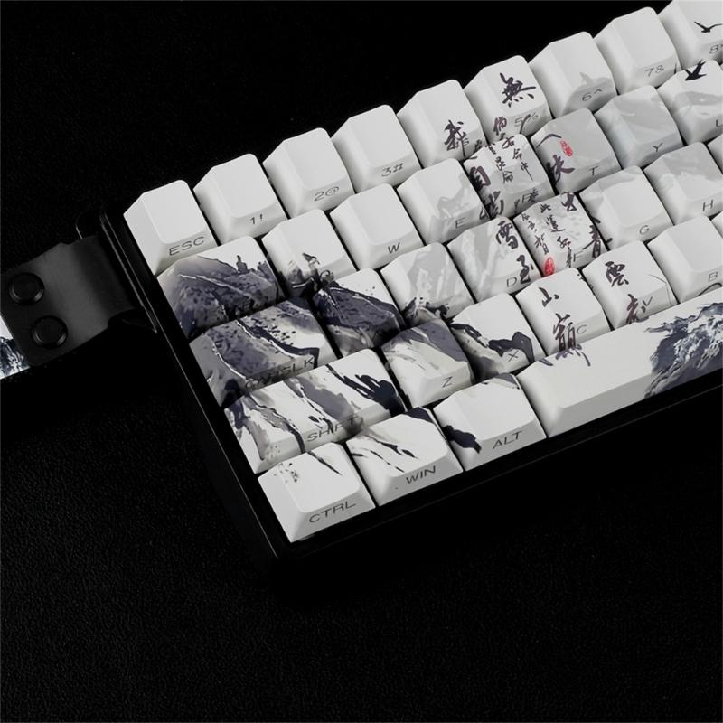 Original Profile Keycaps PBT Material Dyes Sublimations Side Print Keycap For Small Mechanical Keyboards 60% 68% Layout