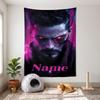 Cyberpunk (1) Customizable Name Decorative Wall Tapestry Ideal Choice for Wall Decor In Bedrooms Living Rooms Dorms and Home