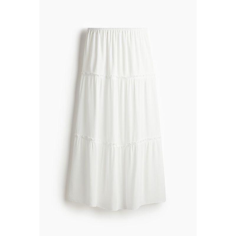 

HM Women s Skirt 2025 New Fall Women s Clothing Pleated Skirt 1269532 White 155/64