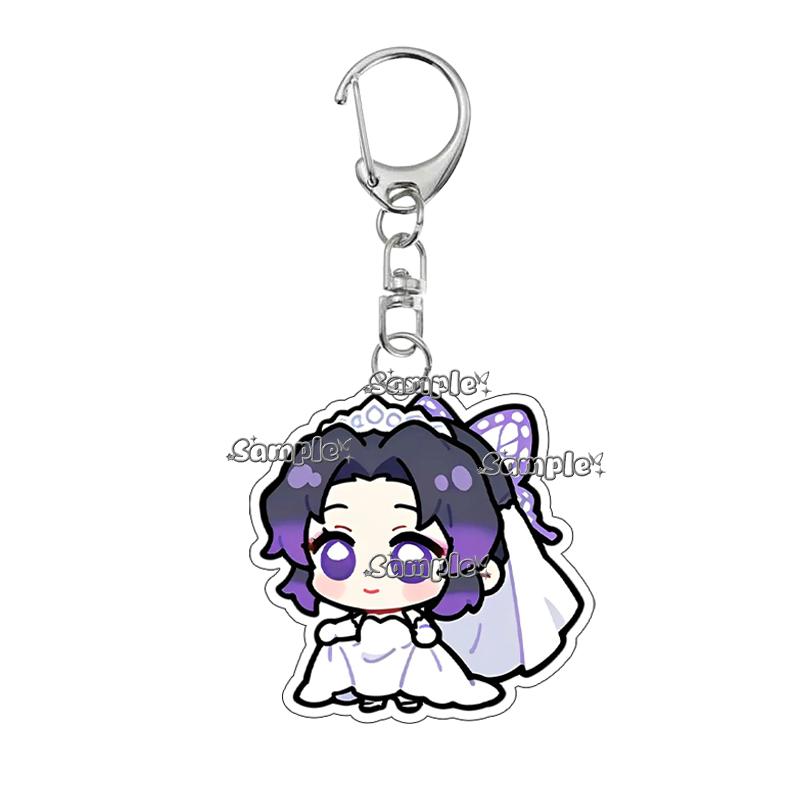 

Kawaii Tsuyuri Kanawo Kamado Nezuko Bride Q Version Figure Acrylic Keychain Decor Cartoon Backpack Charm Fans Gift Ornaments Toy about 5cm