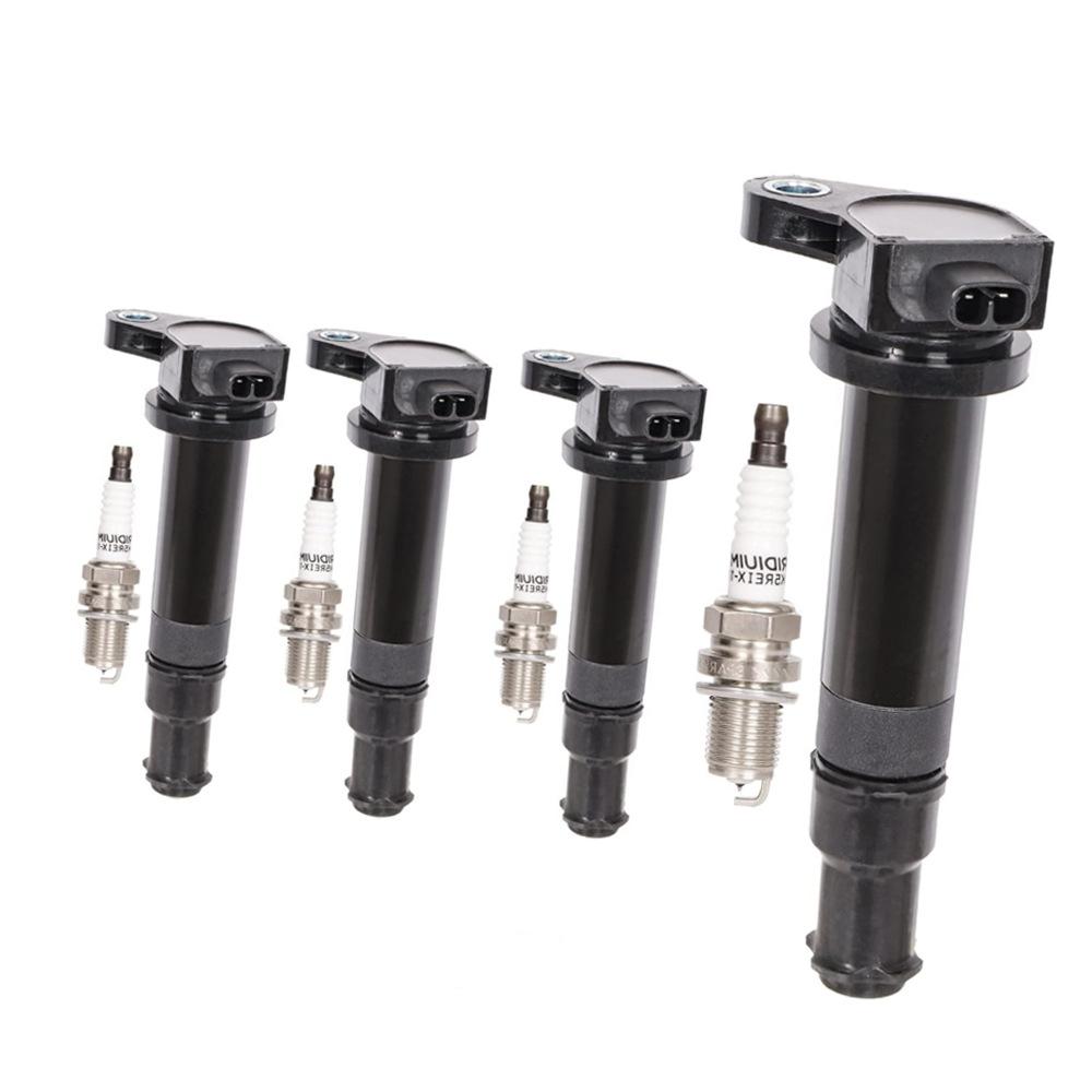 UF499 5C1586 Ignition Coils & Spark Plugs for 06-11 Hyundai/Kia 1.6L Models