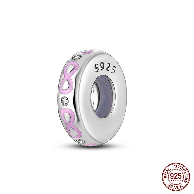 100% Copper Luminous Star Flower Butterfly Silicone Spacer Beads Fit Qikaola Original Bracelets Fine Diy Jewelry