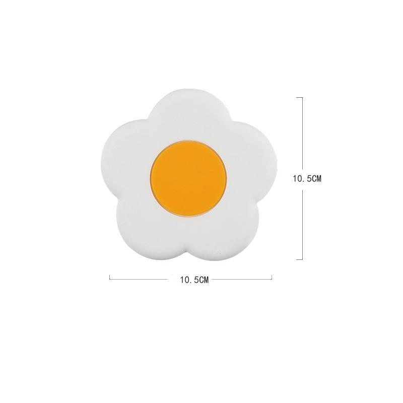 Flower Silicone Coasters Creative Cute Desktop Tea Coaster Heat-resistant Waterproof Mats Home Placemats Things for The Kitchen