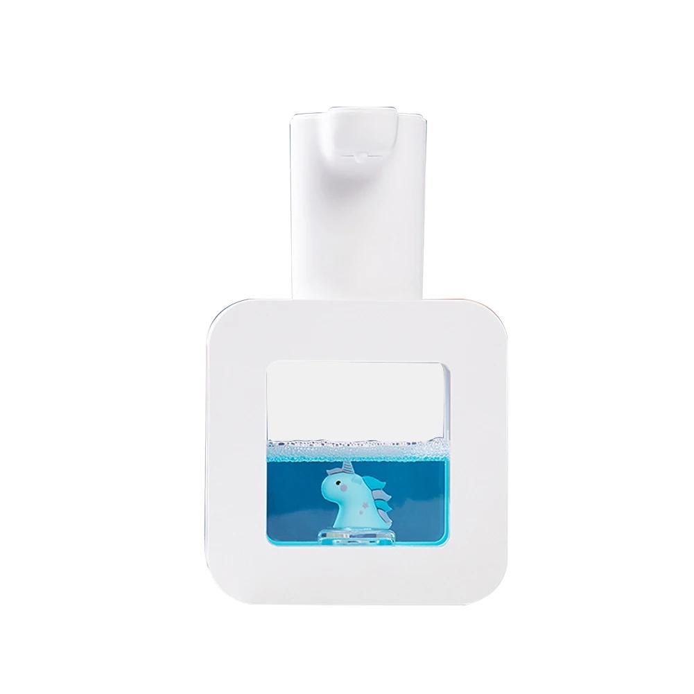 Cartoon Cute Pet Foam Soap Dispenser USB Charging Liquid Foam Dispensers Wall Mounted Touchless Sensor for Hotel Wash Basin