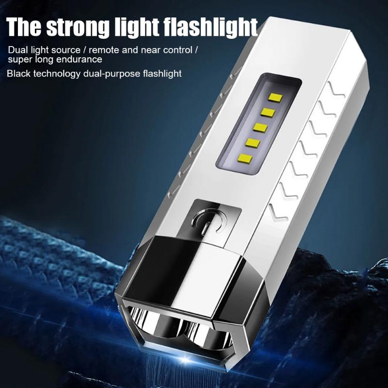 Rechargeable MINI Flashlight COB Side Lights Powerful Torch Outdoor Camping Fishing Lighting Lamp