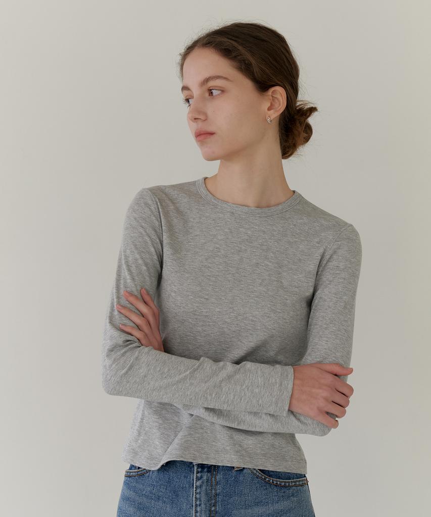 YUPPE Basic Slim T-Shirt_Gray