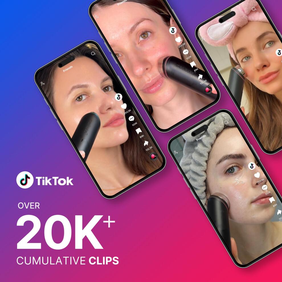Medicube Age-R Booster Pro Růžový | 6v1 Skutečné Sklo Glow Beauty Masážní přístroj | Zrcadlo Pleti | Korejská Péče o Pleť