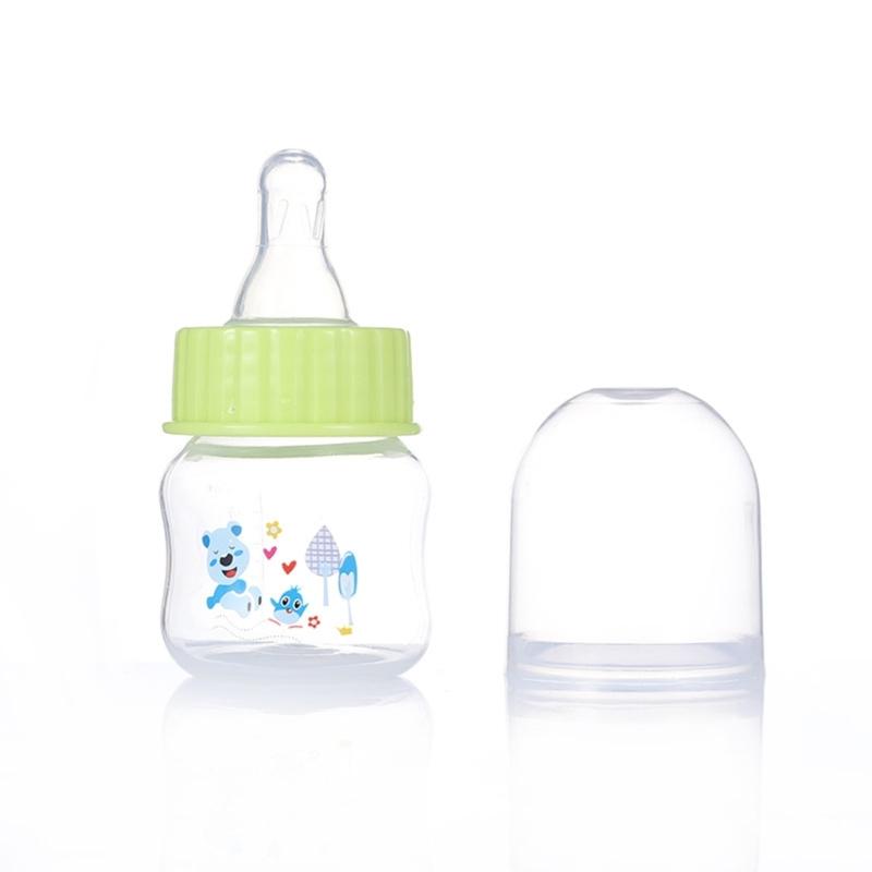 Newborn Bottle Baby PP-Nursing Bottle Liquid Juice Feeding Bottle Food Grade Infant Mini Size Wide Neck Formula Bottle