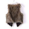 Women Vest Artificial Fur Vest Stylish Women's Faux Artificial Leather Fur Sleeveless Vest Cozy V Neck Waistcoat for Fall Winter Fashion