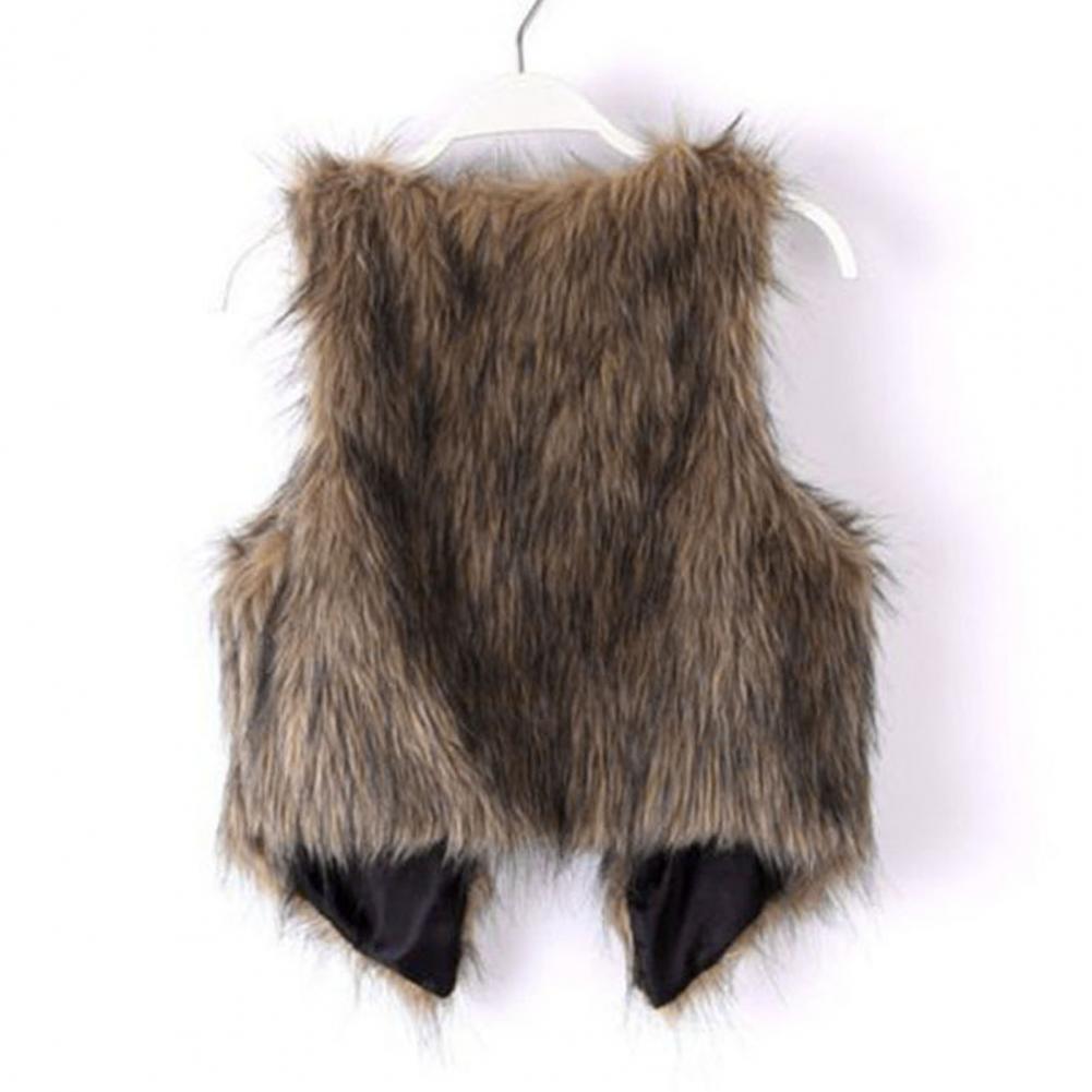 Women Vest Artificial Fur Vest Stylish Women's Faux Artificial Leather Fur Sleeveless Vest Cozy V Neck Waistcoat for Fall Winter Fashion
