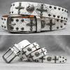 Original Skull Rivet Belt Punk Men'S Belt Women'S Snake Pattern Decorative Belt