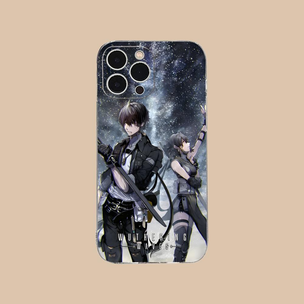

Wuthering Waves Rover Clear TPU Mobile Case for iPhone 17 16 15 14 13 12 11 X XR XS Air Pro Max Plus Mini Colorful Cover iPhone XS Max