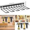 Iron Floating Tool Shelf Black Electric Drill Tools Shelf  Workshop Garage