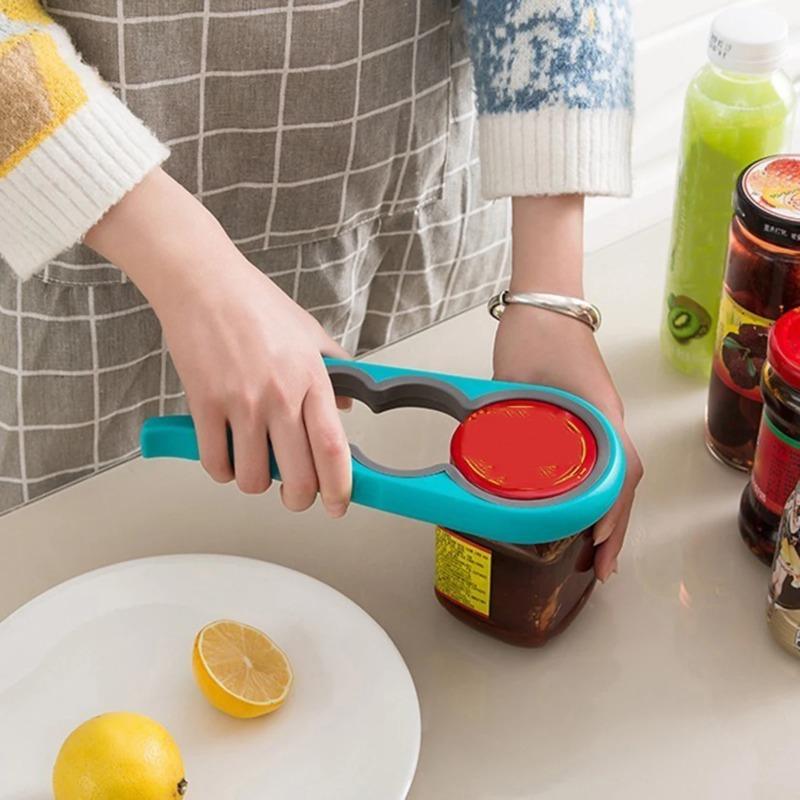 Jar Opener Easy Grip Bottle Opener Twist Off Lid Quick Opening Cooking