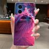 Casing For Vivo iQOO Z9 Turbo Plus + Case Aesthetic Fashion Cute Cat Cartoon Soft Silicone Back Cover Transparent TPU Phone Case