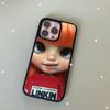 Japanese Korean Retro Doll Dark Baby Artist Black Hard Plastic Phone Case For Iphone 17 Air 16 15 14 13 12 11 Pro Max PC TPU